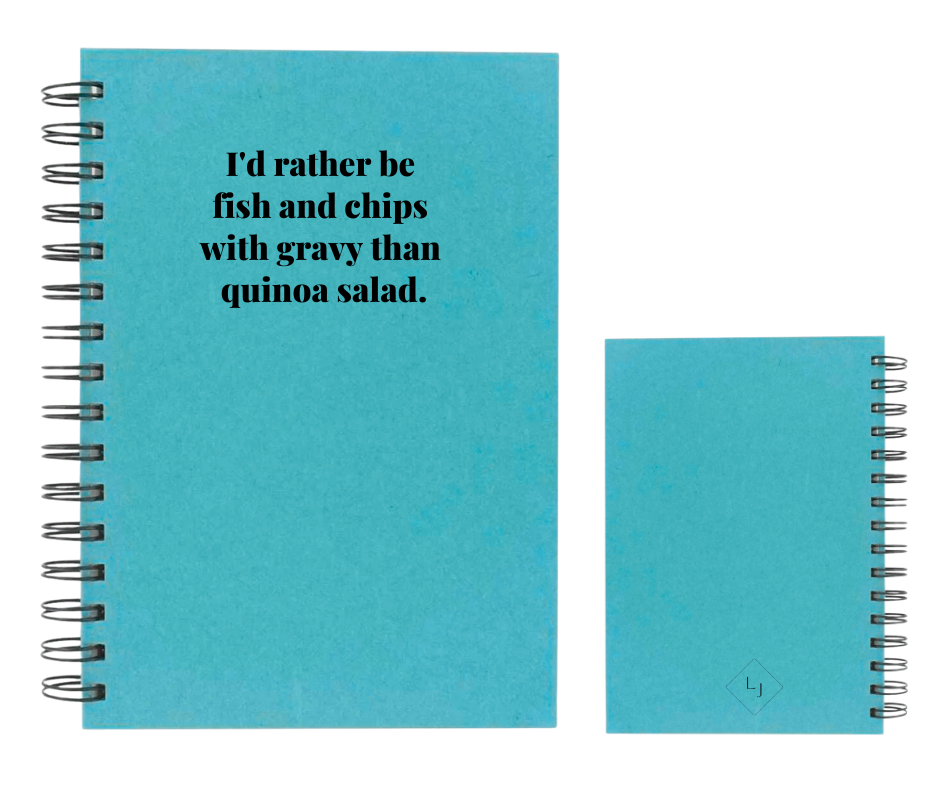 Lisa Johnson Notebooks - 4 colours - 4 quotes to choose from