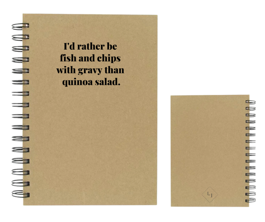 Lisa Johnson Notebooks - 4 colours - 4 quotes to choose from